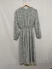 GLACIER ワンピース 花柄 ミントグリーン Lサイズ