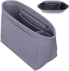 totocca バッグインバッグ フェルト加工 インナーバッグ ポーチ 軽量 レディース( ミスティグレイ,  S)