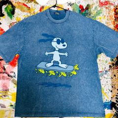 協力飛行 スヌーピー ウォッシュ リプリント Tシャツ 半袖 メンズ 新品 新品未使用 レトロ 個性的 奇抜 エモい カットソー 攻め 前衛的 衣類 トップス お洒落 ハイデザイン 新品<!- FRY DOG BIRD Tシャツ カットソーメンズ 半袖 個性的