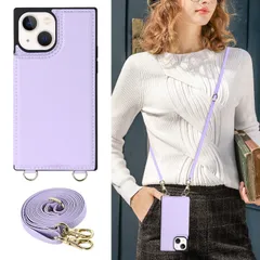 Cavor iPhone13 mini 手帳型ケースiPhone13 miniスマホ携帯ケース肩掛け 首かけ 斜めがけショルダー ケース iPhone13 mini財布型ケースいphone13 miniケースカード収納 PUレザー【マグネットダブルデザイン】i