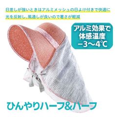 【整理品特価】アルミの日よけだれで厚さ対策　ひんやりハーフ＆ハーフ　炎天下・ハウス作業などにもおすすめ