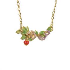 Coincidence ネックレス 薔薇の蕾と葉のモチーフ - メルカリ