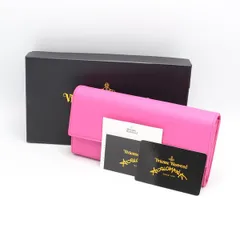 新品同様 箱付 ヴィヴィアンウエストウッド ピンクカラー 51060017 40227 G402 長財布 レディース KRK 2000000 NSK