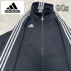 激レア90ｓ☆アディダスジャージ 刺繍ロゴ ネックロゴ スリーライン デサントM