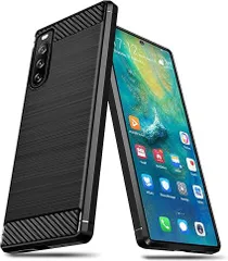 【WYEPXOL】Xperia 10 II ケース 耐衝撃 シリコン 炭素繊維テクスチャーカバー SOV43 SO-41A ケース 衝撃吸収 レンズ保護 傷防止 マット質感 軽量 薄型 TPUカバー ソニー エクスペリア10 ii ケース