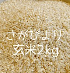 【玄米】佐賀県 小城産 さがびより 玄米 2kg  減農薬、減化学肥料
