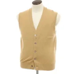 【中古】ポールスチュアート PAUL STUART カシミヤ ニットベスト ベージュ【サイズ40】【メンズ】のサムネイル