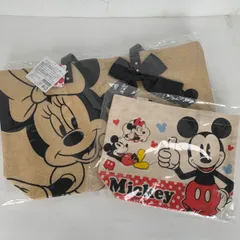 ディズニー ミニー おでかけ 麻風 トートバッグ ●おまけ付き ミッキー＆ミニー 帆布 ミニトートバッグ