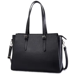 ビジネスバッグ 大容量 通勤 レディース 15.6インチPC ショルダーバッグ 防水 A4対応 自立 トートバッグ リクルートバッグ PUレザー/キャンバス 女性用 キルティング 2way [HOMIEE] 肩掛け 買い物 旅行 就活 通学ギフト