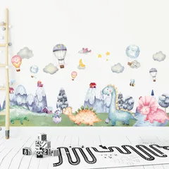 No.57ウォールステッカー 恐竜　風船　剥がせる シール　壁紙　インテリア