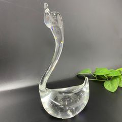 MultiGlass スワン ガラス置物 2点セット - メルカリ
