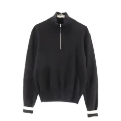 Martin Margiela 10 (マルタンマルジェラ) 21AW ハーフ ジップ タートルネック ニット セーター ブラック S50HA1022