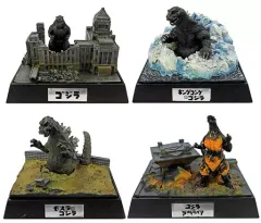 【中古】食玩 トレーディングフィギュア 全4種セット 「ゴジラ名鑑(2000年)」