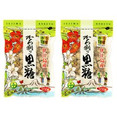 黒糖 200g × 2 袋 沖縄 伊江島 純黒糖 無添加 お菓子 おやつ 調味料 本場の本物 砂糖 お土産のサムネイル