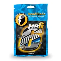 HeadBlade メンズ HB6 ヘッドシェーバー カミソリ替え刃 6枚刃 4個入り