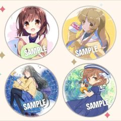 4点セット　CLANNAD クラナド 古河渚・伊吹風子・藤林杏 ティンプレートブローチ＆リュックサック用チャーム 友達へ 彼女 祝日 誕生日