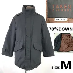 TAKEO KIKUCHI/タケオキクチ★ダウンコート/ジャケット【メンズM/黒/black】アウター/ブルゾン/ビジネス スーツに/Jacket/Jumper◆BJ087-c