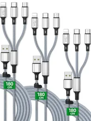 【人気商品】頑丈。3A急速 断線しにくい USBケーブル 充電 マルチ 同時充電 ケーブル ケーブル タブレット 3in1 3in1 USB USB スマホ 充電ケーブル 充電ケーブル 1 マルチ in 3 充電ケーブル Type-Cに対応、 3in1 USB