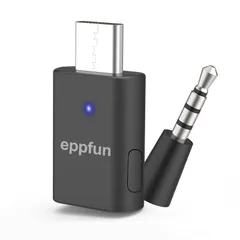 eppfun AK3040 Pro PS5 Switch PC iphone16 15 用 USB-C Bluetooth 5.2 APTX-Adaptiveトランスミッター APTX/APTX HD/SBC対応 低遅延 送信機 オーディオ アダプタ ミニマイ