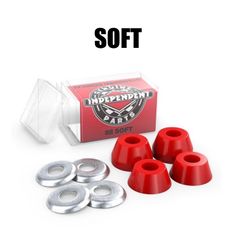 インディペンデントコニカルブッシュソフト INDEPENDENT BUSHING STANDARD CONICAL SOFT 88A RED スケートボードプッシュ スケボープッシュ　トラックブッシュ