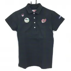 マスターバニー 半袖ポロシャツ ネイビー×グリーン チェック ワッペン レディース 1(M) ゴルフウェア MASTER BUNNY EDITION