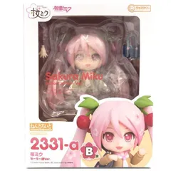 【中古】未開封)B賞 ねんどろいど 桜ミク セーラー服Ver. フィギュア ｢グッスマくじ 桜ミク