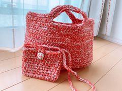 !ハンドメイド  かぎ針 バック