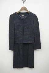 新品同様 ROPE ロペ ツイード ジャケット ワンピース セットアップ ネイビー サイズ36 421N★4