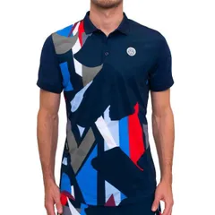 【メール便発送】BIDI BADU(ビディバドゥ) 2024 FA メンズ NEW YORK 全米オープン ゲームポロシャツ M1350007-DBLRDBL(24y8mテニス用ゲームウェア)(320519513)