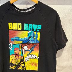 古着　L　スターウォーズ   STARWARS　Tシャツ　ラグラン   黒　ボバ・フェット