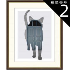 原画一点物】「溶ける夜」猫の絵 絵画 原画 絵 動物画 ポップアート