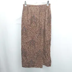 ◇ ⊂ TODAY FUL トゥデイフル 総柄 ロング フレア デザインフレアスカート サイズ36 ブラウン系 レディース E  【1505290016070】