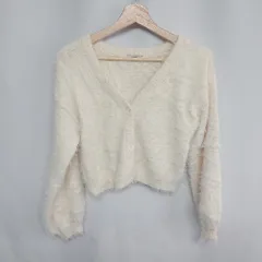 ◇ mystic ミスティック 長袖 カーディガン サイズF アイボリー レディース E  【1408060006809】