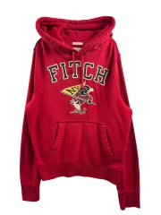 Abercrombie(アバクロンビー) レッド FITCH フード付きTシャツ 994