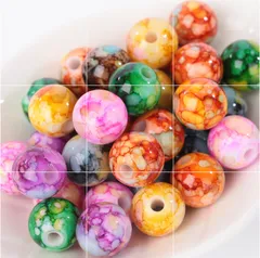 とんぼ玉風アクリルビーズ 12ミリ ミックス 50個　　　　B56