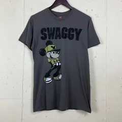 Disney ディズニー ミッキーマウス キャラクター Tシャツ 古着 メンズM グレー 【f240516010】