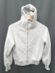 ◇ ⊇ PICCIN ピッチン 裏起毛　フリル袖 長袖 ジップアップ　パーカー サイズM グレー レディース P  【1410230004065】のサムネイル