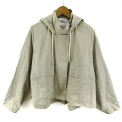 ザラ マウンテンパーカー ジャケット アウター レディース USA Mサイズ ベージュ系 ZARA 【中古】