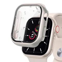 アップルウォッチ Apple Watch用カバー 防水強化 ケース ガラスフィルム一体型 透明 41mm