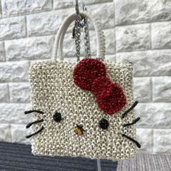 美品】アンテプリマ キティちゃん 2way ワイヤー ハンドバッグ 斜め