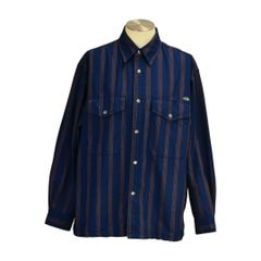 ザノースフェイス THE NORTH FACE×nanamica シャツ ストライプ NT3256N 長袖 Mサイズ ネイビー メンズ F-L8315