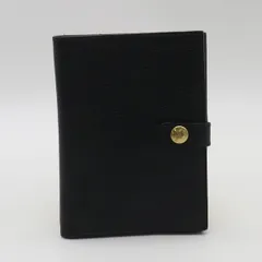 美品 イル ビゾンテ 財布 折財布 二つ折り財布 ゴールド金具 ブラックカラー レザー メンズ/レディース KRK 2000000 NSK