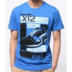プーマ(PUMA) Tシャツ スニーカーイラスト 569401-11 ブルー Lサイズ