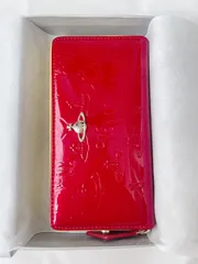 新品未使用品 ヴィヴィアンウエストウッド 長財布 赤 エナメル