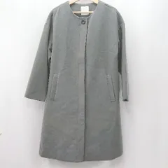 ◇ ⊇ Eprouve ヱプローブ 4ｂ 長袖 ノーカラーコート サイズM ブラック系 レディース E  【1506190007724】