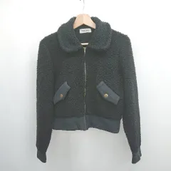 ◇ ⊇ cantwo キャンツー 長袖 ボアブルゾン ジャケット サイズ表記なし ブラック レディース E  【1505290043090】