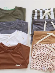 水着 2点セット スイムウェア 子供水着 長袖 セパレート 日焼け対策 海水浴子供服 子供 UVカット 可愛い ビーチ 夏 プール 男の子 キッズ  vii3w329987