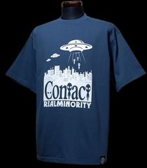 RealMinority リアルマイノリティー Tシャツ (contact) 9.1oz LooseFit T-shirt カラー：ミッドナイトブルー 5,980円(内税)