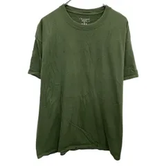 Champion 無地Tシャツ XL グリーン チャンピオン プルオーバー ビッグサイズ シンプル カットソー 古着卸 アメリカ仕入 a704-5605