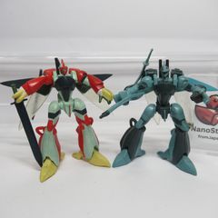 中古　ガシャポンEX　HGシリーズ　聖戦士ダンバイン　ビルバイン　ダンバイン　フィギュア2個セット